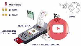FDA600-POS Payment PDA with camera, barcode scanner, RFID, UMTS/HSDPA/GSM/GPRS/EDGE, WiFi, Bluetooth, GPS, biometric signature.
