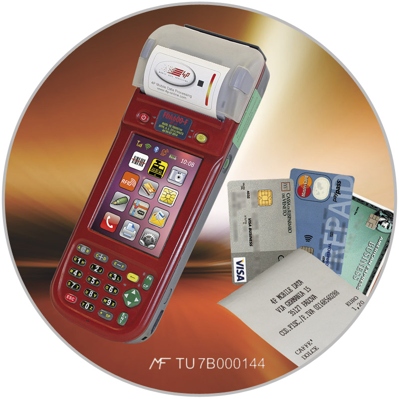 Caisse enregistreuse électronique mobile à TPE intégré